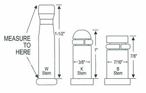 hpw to measure your caster stem